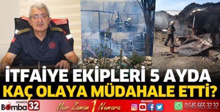 İtfaiye ekipleri 5 ayda kaç olaya müdahale etti?
