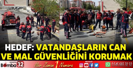 İtfaiye erlerine eğitim verildi