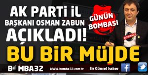 ISPARTA İÇİN  BU BİR MÜJDE 