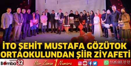 İTO Şehit Mustafa Gözütok Ortaokulundan şiir ziyafeti