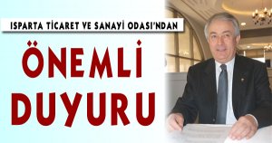 ITSO’DAN ÖNEMLİ DUYURU