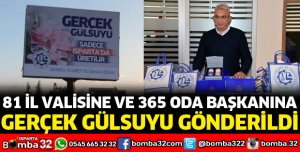 ITSO'DAN 81 İL VALİSİNE GERÇEK GÜLSUYU