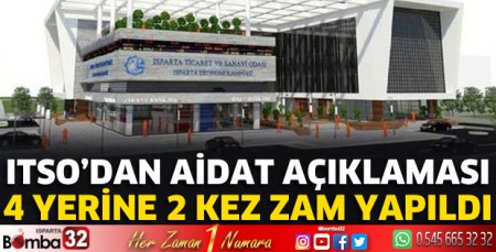 ITSO'dan aidat açıklaması