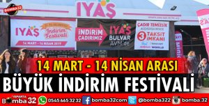 IYAŞ GELENEKSEL İNDİRİM FESTİVALİ DEVAM EDİYOR
