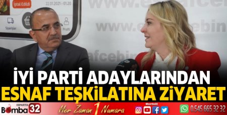 İYİ Parti adaylarından esnaf teşkilatına ziyaret 