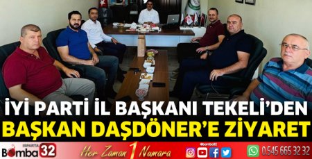 İYİ Parti İl Başkanı Tekeli'den Başkan Daşdöner’e ziyaret