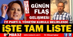 İYİ PARTİ İL BAŞKANI YENİ YÖNETİM KURULUNU BELİRLEDİ