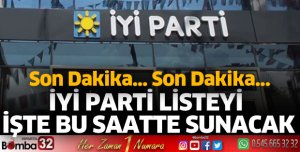İYİ Parti listeyi YSK'ya sunacak
