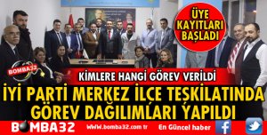 İYİ PARTİ MERKEZ İLÇEDE GÖREV DAĞILIMI YAPILDI 