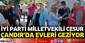 İYİ Parti Milletvekili Cesur, Çandırlıları yalnız bırakmıyor