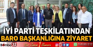 İYİ Parti’den Baro’ya ziyaret
