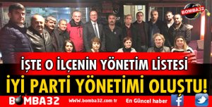 İyi Parti’nin Eğirdir İlçe Yönetim Kurulu Belli Oldu