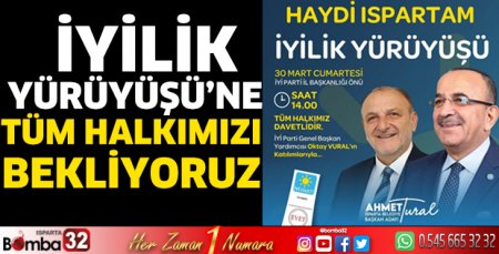 İyilik Yürüyüşü’ne tüm halkımızı bekliyoruz