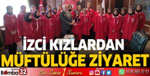 İzci Kızlardan Müftülüğe ziyaret