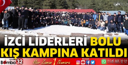 İzci liderleri Bolu Kış Kampına katıldı