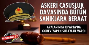 İZMİR MERKEZLİ ASKERİ CASUSLUK DAVASINDA KARAR  