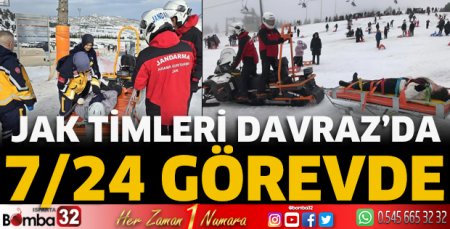 JAK Timleri Davraz’da 7/24 görevde 