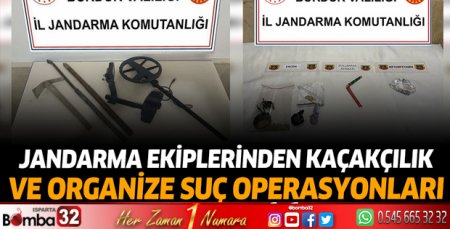 Jandarma ekiplerinden kaçakçılık ve organize suç operasyonları