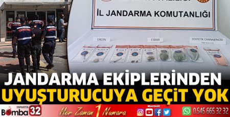 Jandarma ekiplerinden uyuşturucuya geçit yok