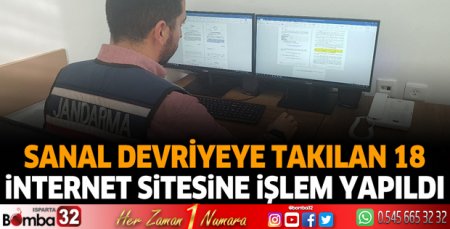 Jandarma'dan sanal devriyesine takılan 18 internet sitesine işlem yapıldı