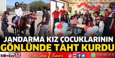 Jandarma kız çocuklarının gönlünde taht kurdu