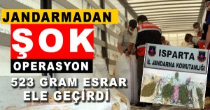 Jandarma’dan Esrar Operasyonu