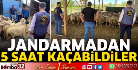 Jandarmadan 5 saat kaçabildiler