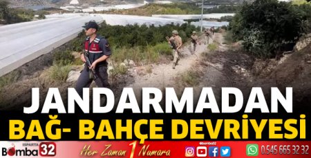 Jandarmadan bağ- bahçe devriyesi