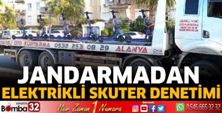 Jandarmadan elektrikli skuter denetimi
