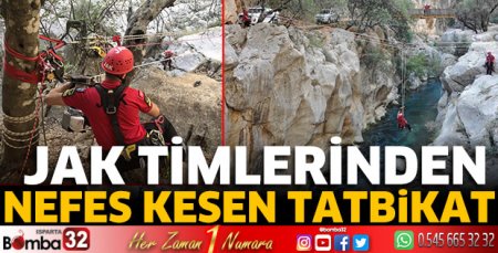 Jandarmadan nefes kesen tatbikat
