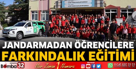 Jandarmadan öğrencilere farkındalık eğitimi