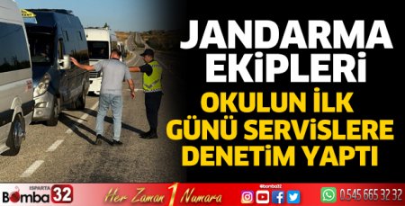 Jandarmadan okul servislerine denetim