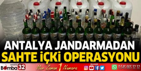Jandarmadan sahte içki operasyonu