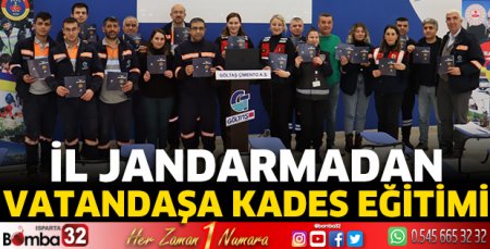 Jandarmadan vatandaşa KADES eğitimi