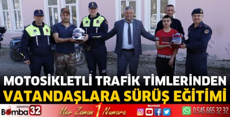 Jandarmadan vatandaşlara sürüş eğitimi