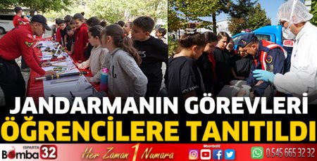 Jandarmanın görevleri öğrencilere tanıtıldı 