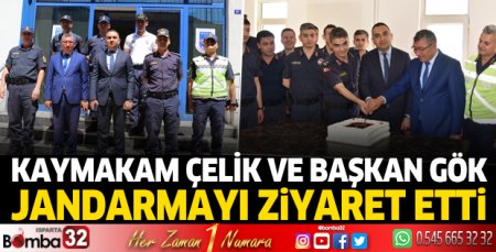 Jandarmayı ziyaret ettiler