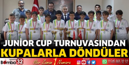 Junior Cup Turnuvasından kupalarla döndüler