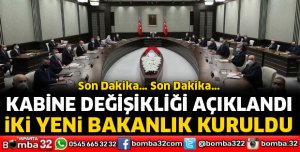 Kabine değişikliği açıklandı