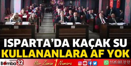 Kaçak su kullanana af yok 