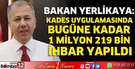 KADES uygulamasında bugüne kadar 1 milyon 219 bin ihbar yapıldı
