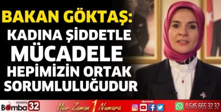 Kadına şiddetle mücadele hepimizin ortak sorumluluğudur