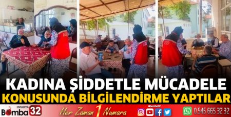 Kadına şiddetle mücadeleyi anlattılar