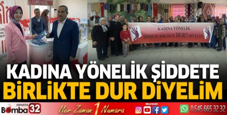 Kadına yönelik şiddete birlikte dur diyelim