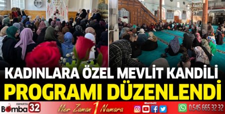 Kadınlara özel Mevlit Kandili programı düzenlendi