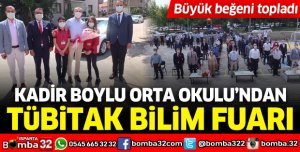 Kadir Boylu Orta Okulu’ndan Tübitak Bilim Fuarı