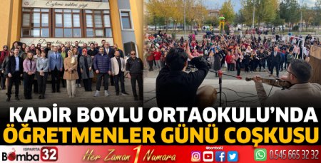 Kadir Boylu Ortaokulu'nda Öğretmenler Günü coşkusu