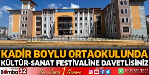 Kadir Boylu Ortaokulundaki festivale davetlisiniz