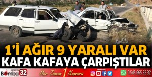 Kafa kafaya çarpıştılar