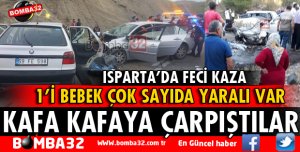 KAFA KAFAYA ÇARPIŞTILAR ÇOK SAYIDA YARALI VAR